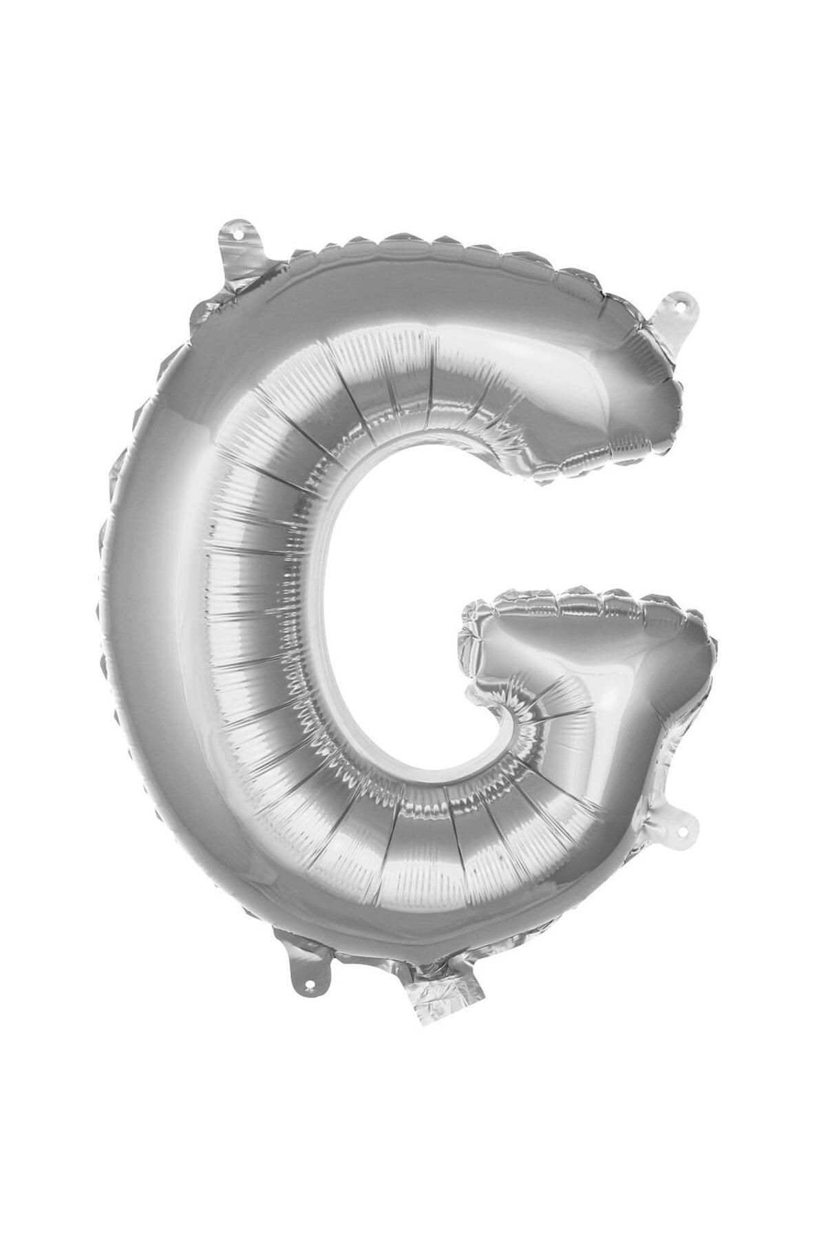 PARTİMİO PARTİ MALZEMELERİ Harf Folyo Balon Gümüş Renk 16'' (36cm)