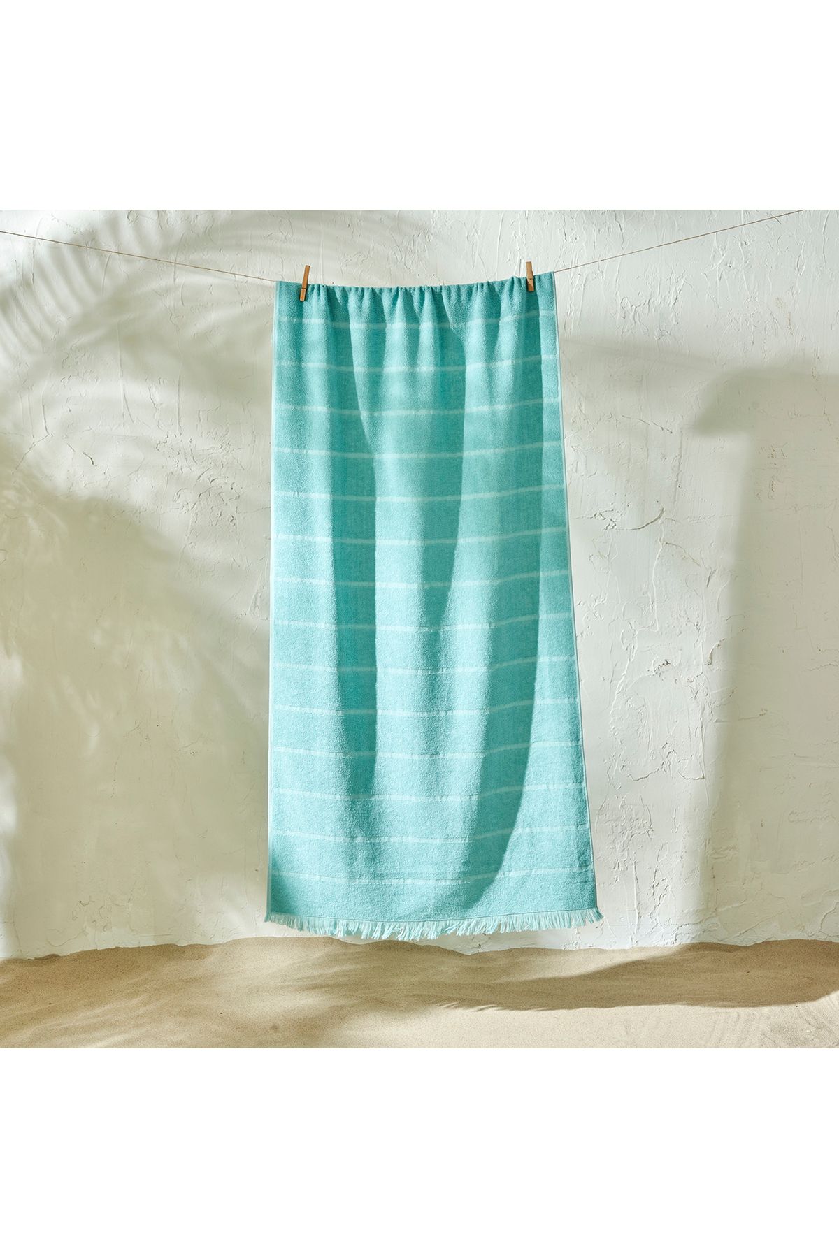 Bella Maison Holly Pamuklu Plaj Havlusu Mint (75x150 cm)