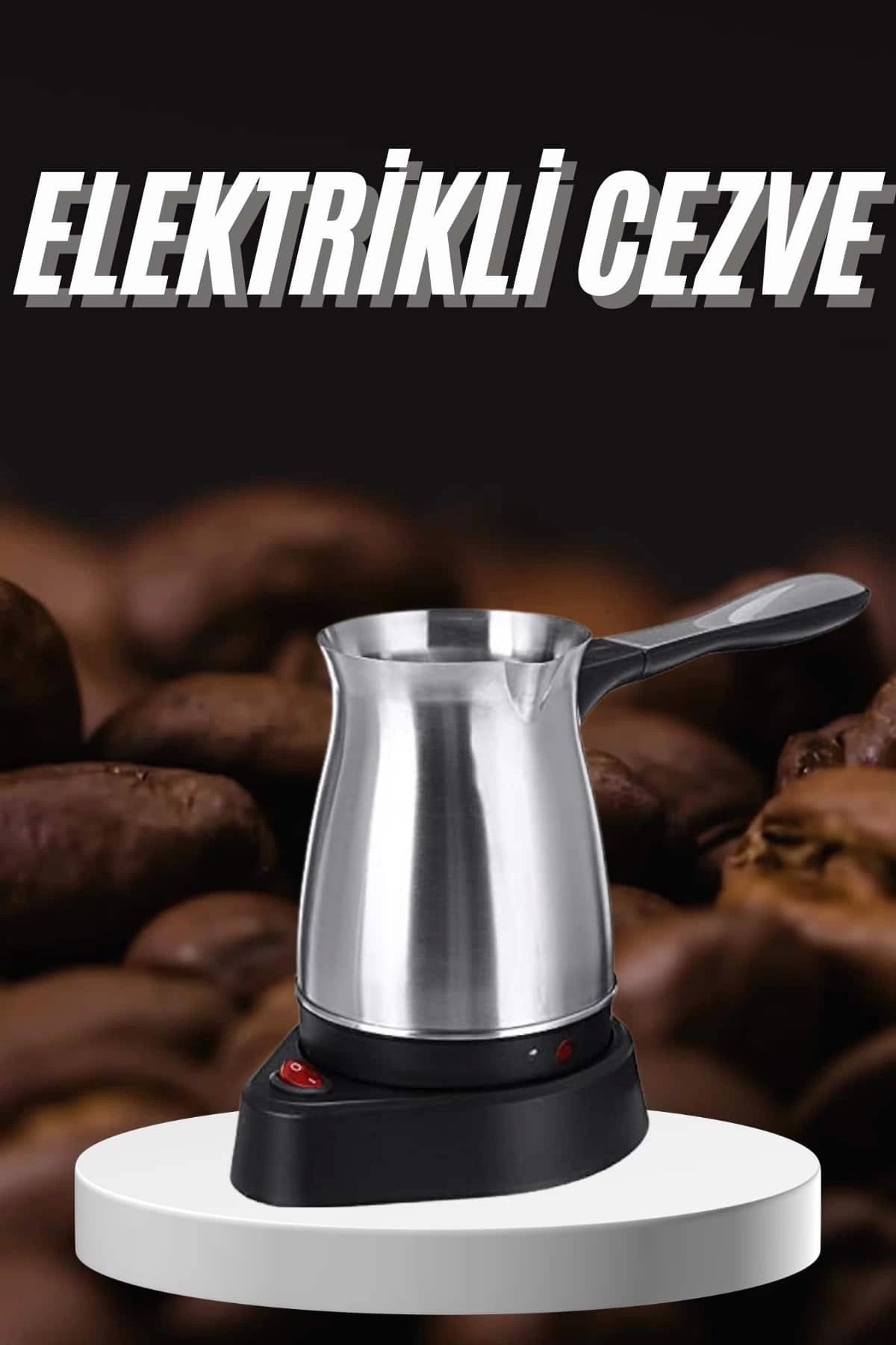 Modafiks Paslanmaz Çelik Türk Kahvesi Makinesi 6 Fincan Kpasiteli Elektrikli Cezve