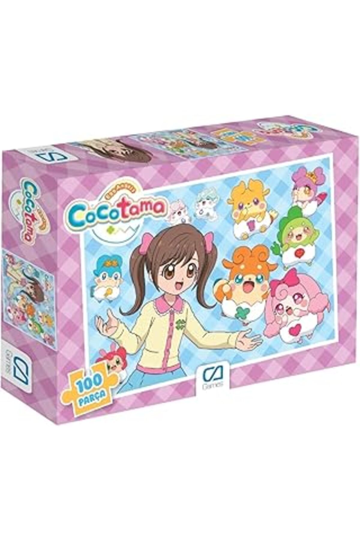 Qedii Ca Games Cocotama Lisanslı 100 Parça 34x24cm Çocuk Puzzle Yapboz Serisi