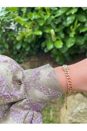 Ar Armese Bagetli Zincir Kadın Celik Bileklik