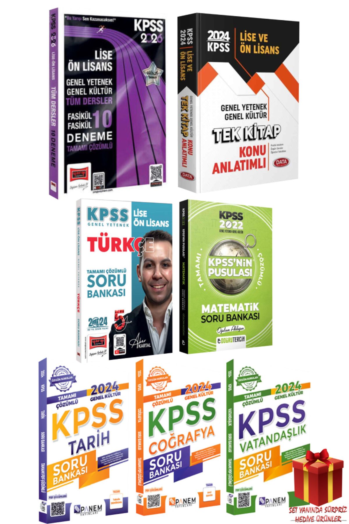 Yargı Yayınları 2026 KPSS Lise Ön Lisans Fasikül Fasikül 10 Deneme+ Konu Anlatımı+ Tüm Dersler Soru Bankası Seti