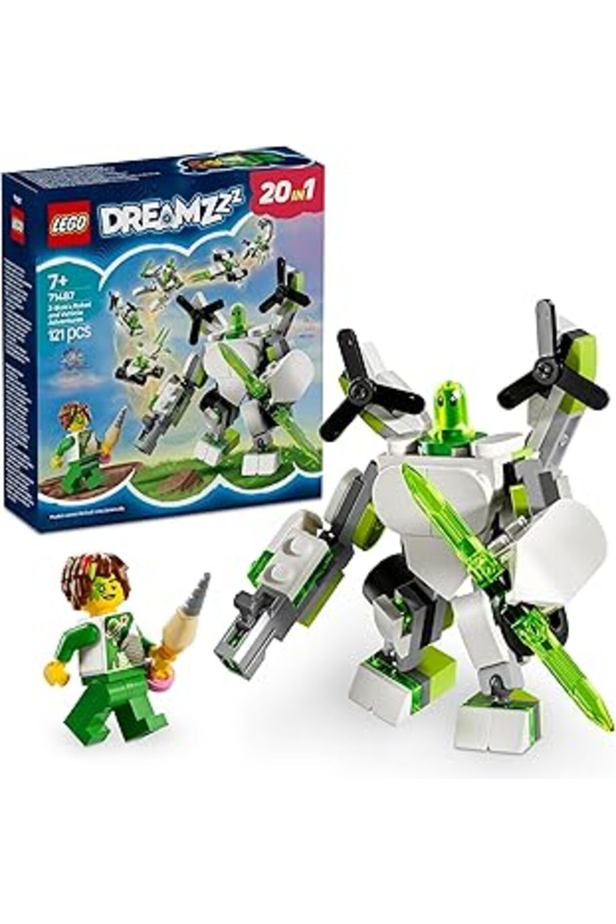 Pazarcan Dreamzzz Z-Blob’Un Robot Ve Araç Maceraları 71487-7 Yaş Ve Üzeri Erkek Ve Kız Çocukları Yaratıcı Ro