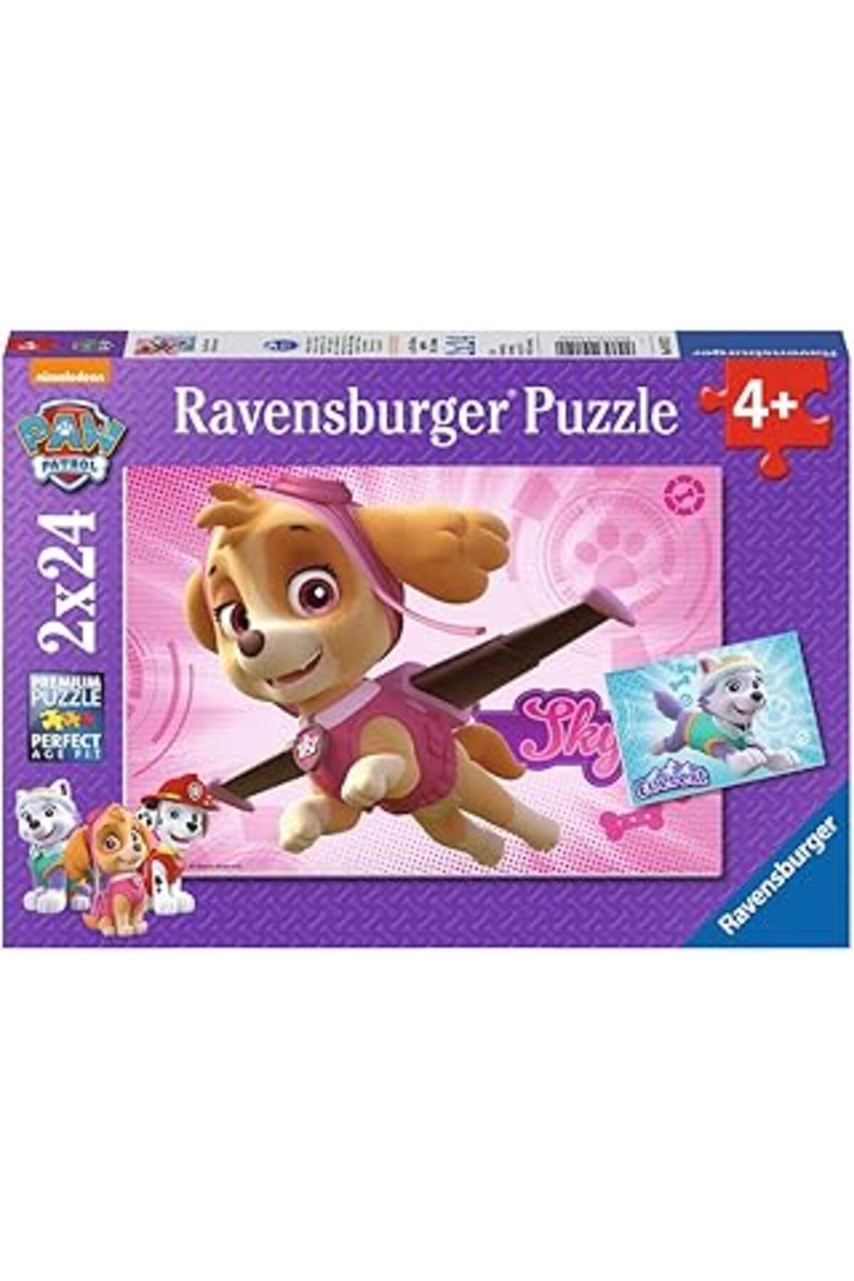 Qedii Ravensburger - 2 X 24 Parça Puzzle Paw Patrol (91522)