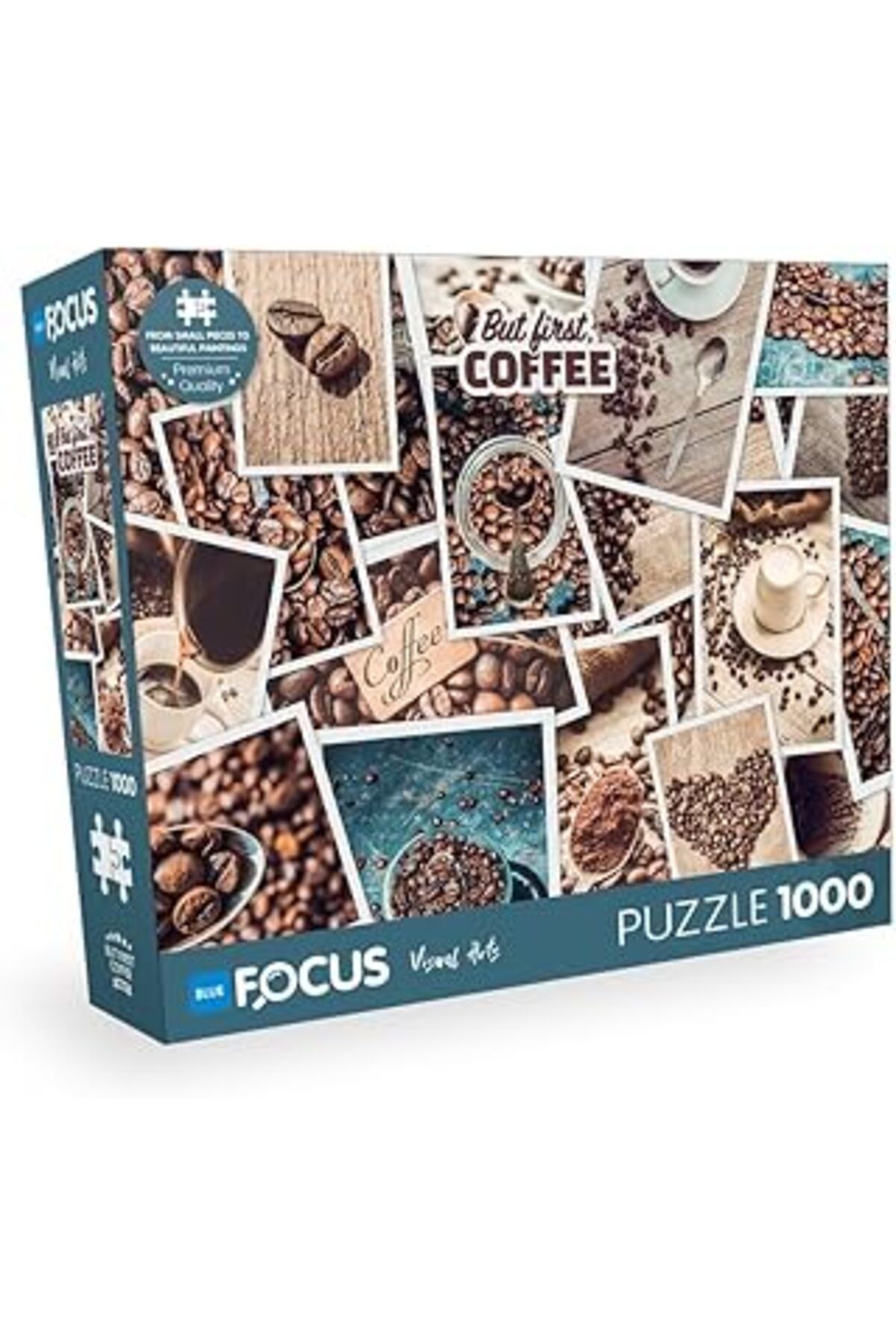 Pazarcan Blue Focus 1000 Parça Puzzle - But First Coffee