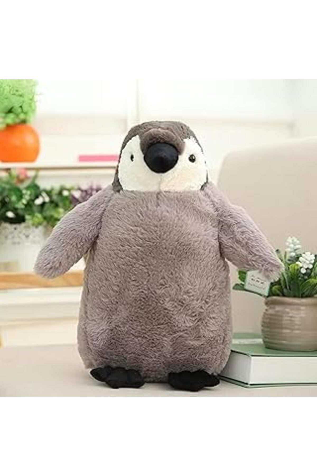Pazarcan Peluş 50 Cm Oyuncak Penguen Sevgililer Günü Yılbaşı Doğum Günü Hediyelik Büyük Peluş Yumuşak Tüylü