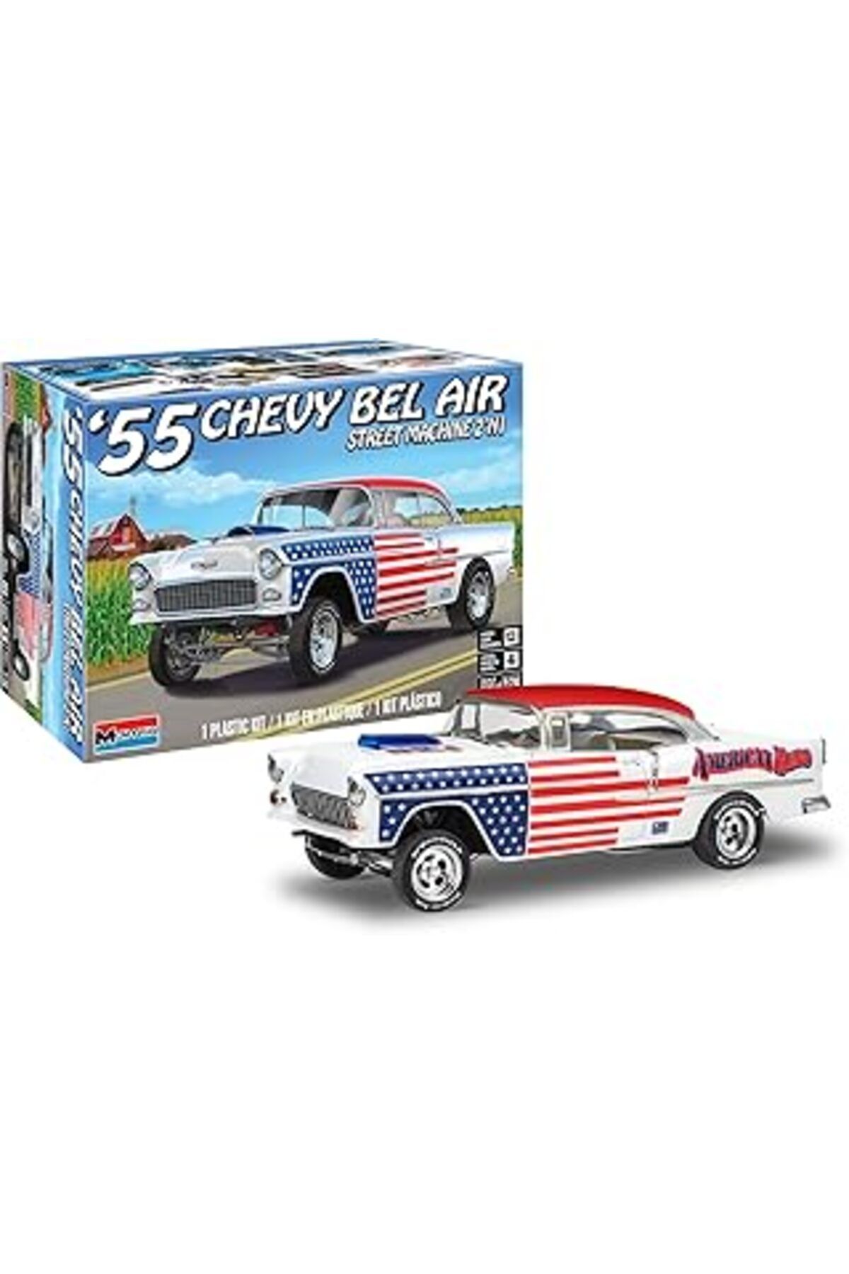 Karachil Revell 85-4519 1/24 55 Bel Air Street Mac Model Kiti