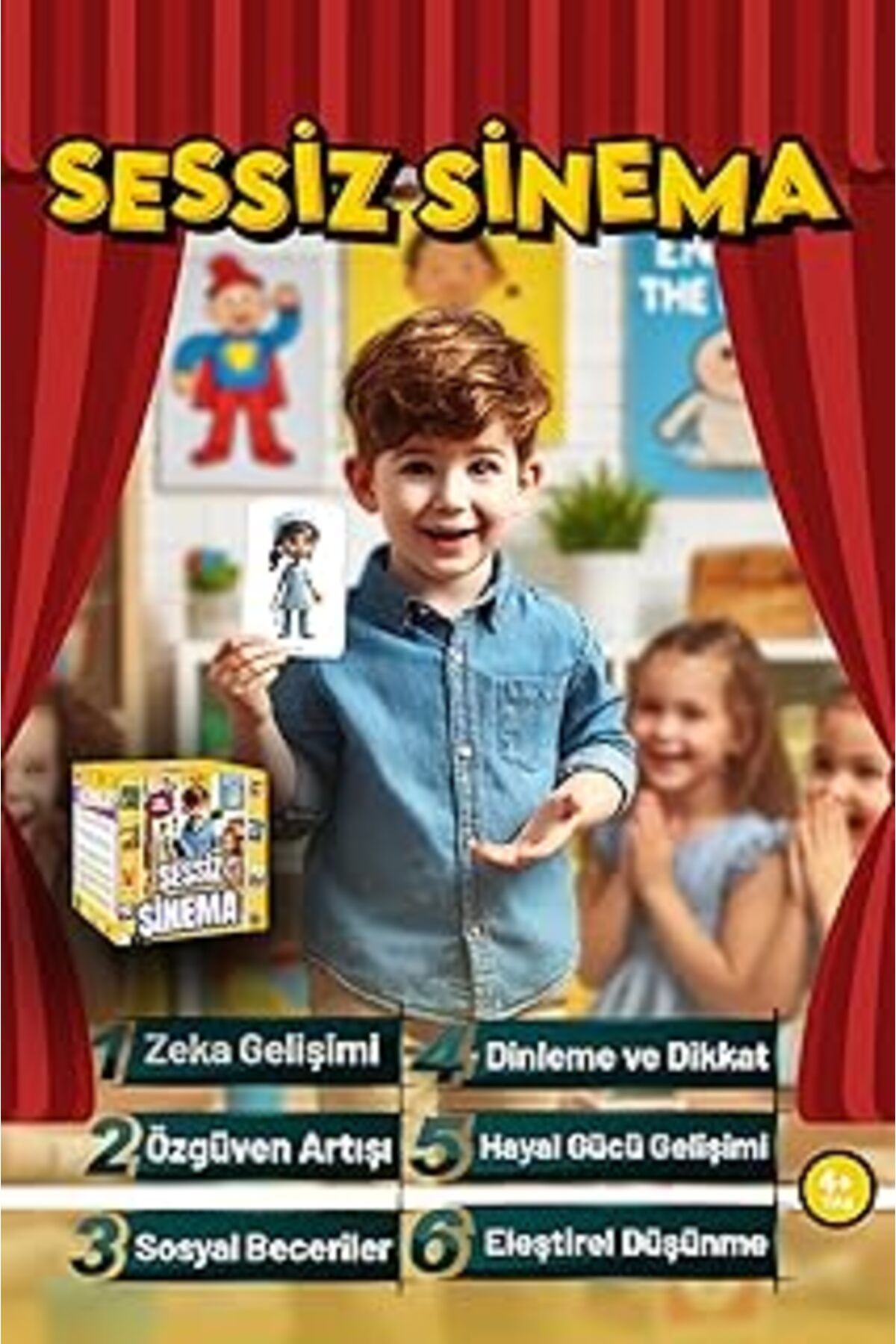 Karachil Molfy Sessiz Sinema Çocuk Kutu Oyunu Akıl Ve Zeka Oyunları Çocuklar Için Duyusal Eğitici Oyuncak Gr