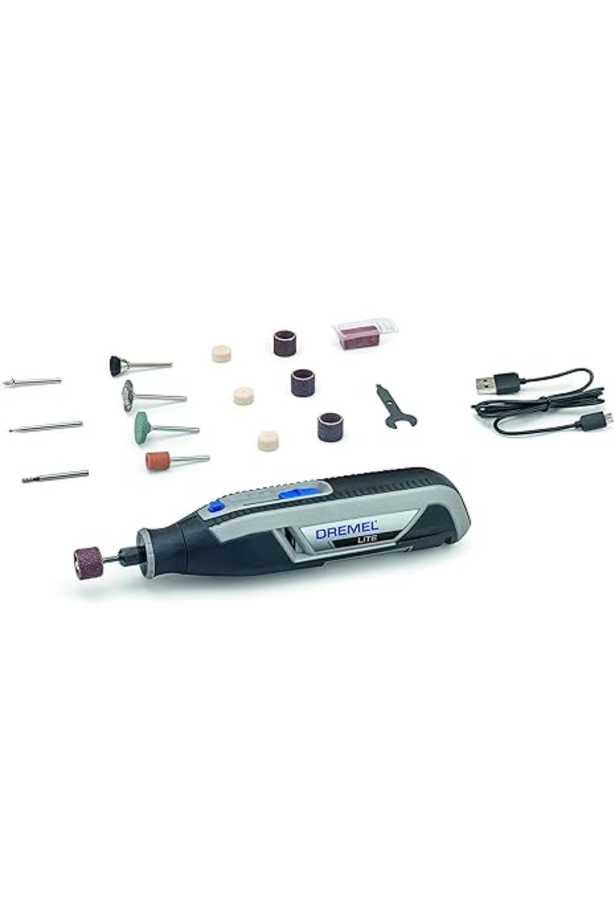 Karachil Dremel 7760 Lite Akülü Çok Amaçlı El Motoru, 15 Aksesuarlı
