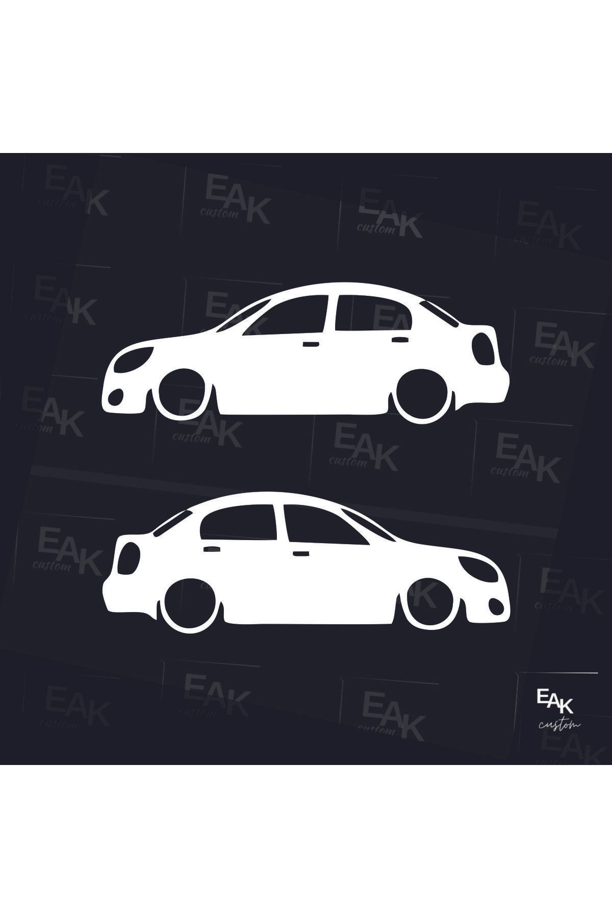 eakcustom HYUNDAİ ACCENT oto sticker (18cm x 6cm) (2ADET)