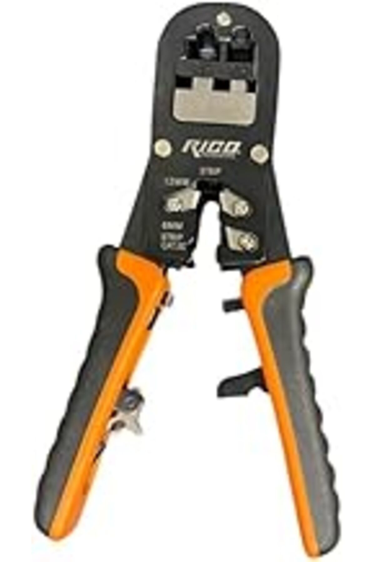 Karachil Rico 001-Rc0874 Profesyonel Ağ Ve Telefon Bağlantı Pensesi – Rj45 & Rj11 Uyumlu, Crv Çelik, Kesme-S
