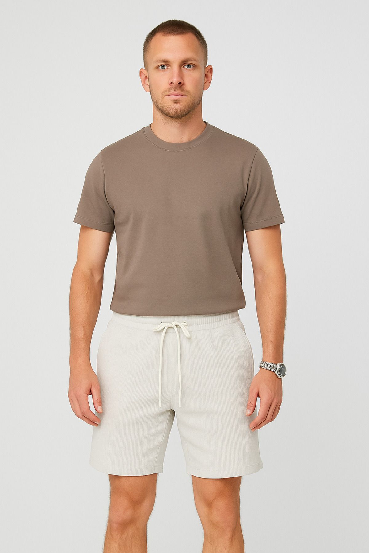 UOMOPARK-8076 Ai̇rcord New Definition of Lightness and Elegance Regular Fit Shorts 5