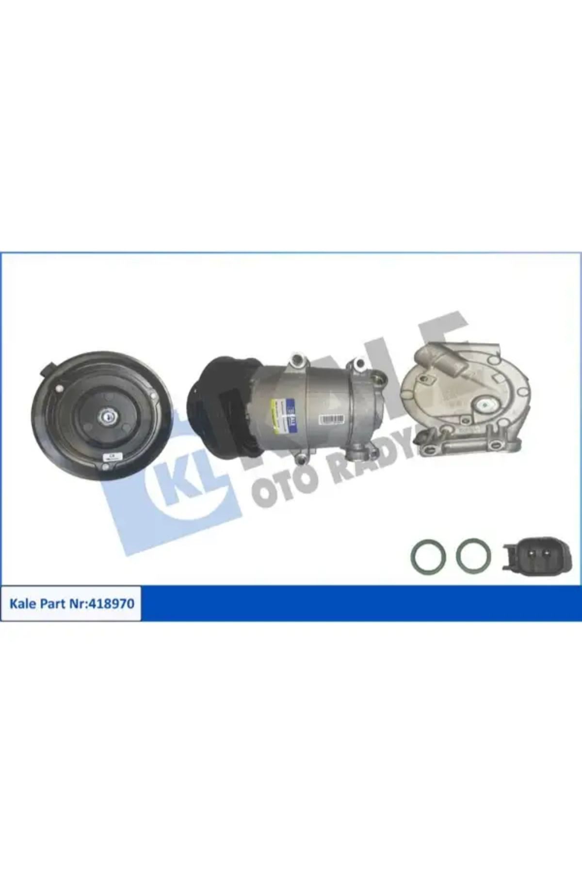 KALE RADYATÖR KLIMA KOMPRESOR FORD FOCUS 1.6 ZETEC-S 04 VOLVO V50 (545) 1.6 0512 S40 II (544) 1.6 0512 C30 (533