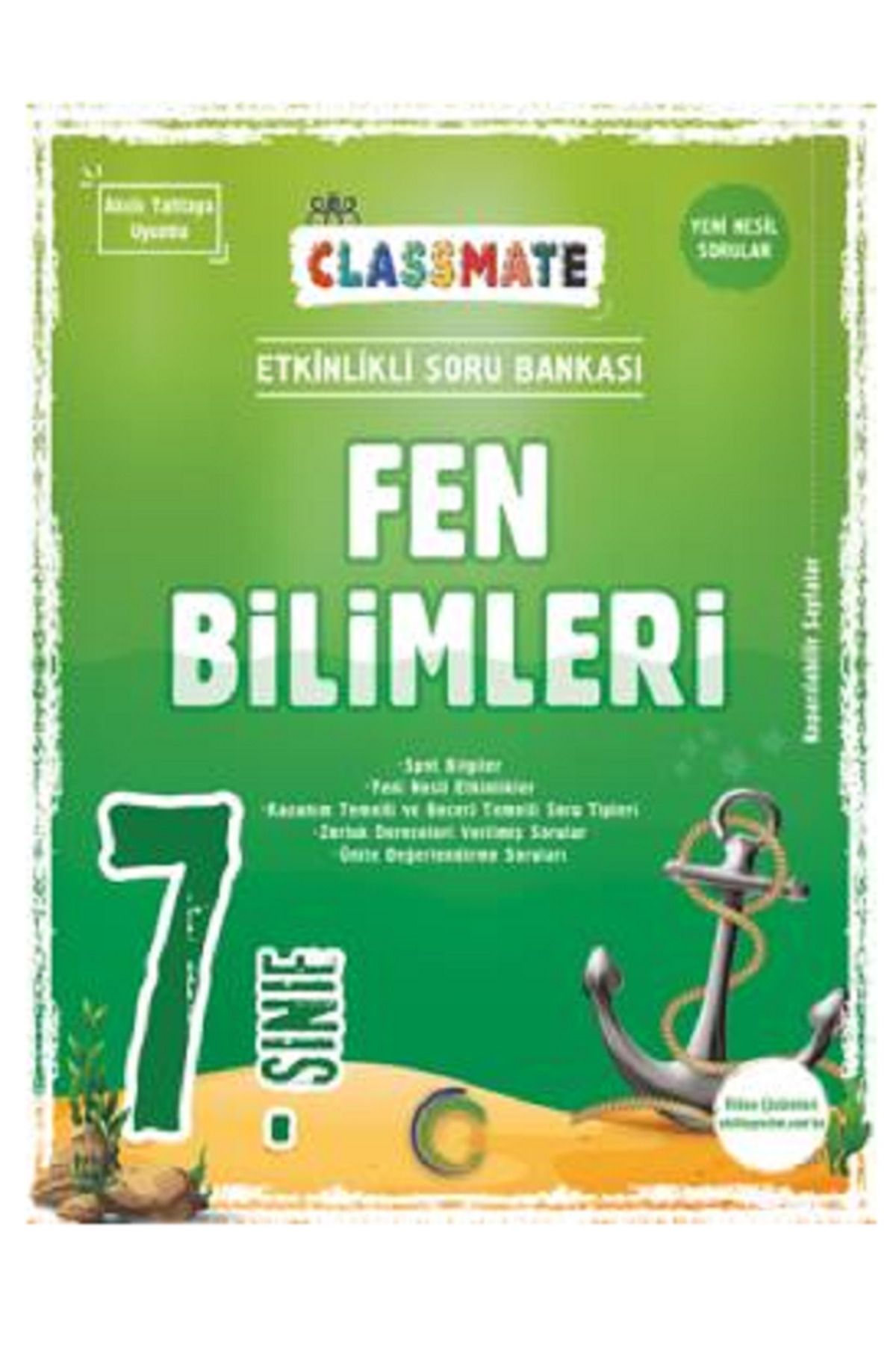 Evrensel İletişim Yayınları 7.Sınıf Okyanus Classmate Fen Bilimleri Etkinlikli Soru Bankası / Yeni Nesil Sorular
