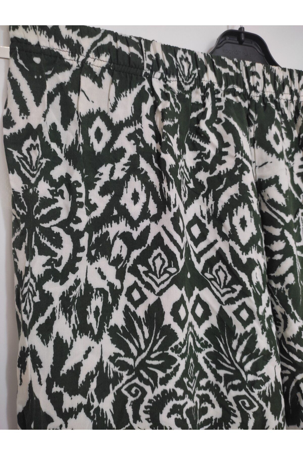 TOKSOY DOKUMA KUMAŞ PALAZZO PAÇA KAPRİ (CAPRİ) PANTOLON 72cm uzunluk
