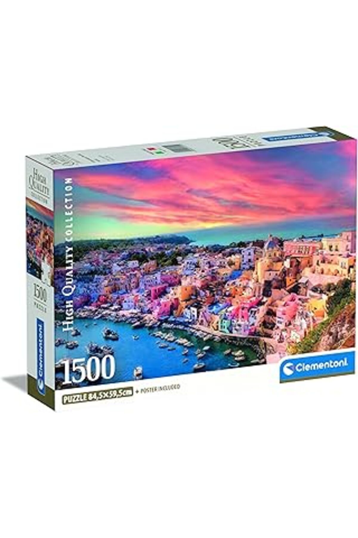 Pazarcan 1500 Parça Yüksek Kaliteli Koleksiyon Puzzle Procida Island (Compact Box)