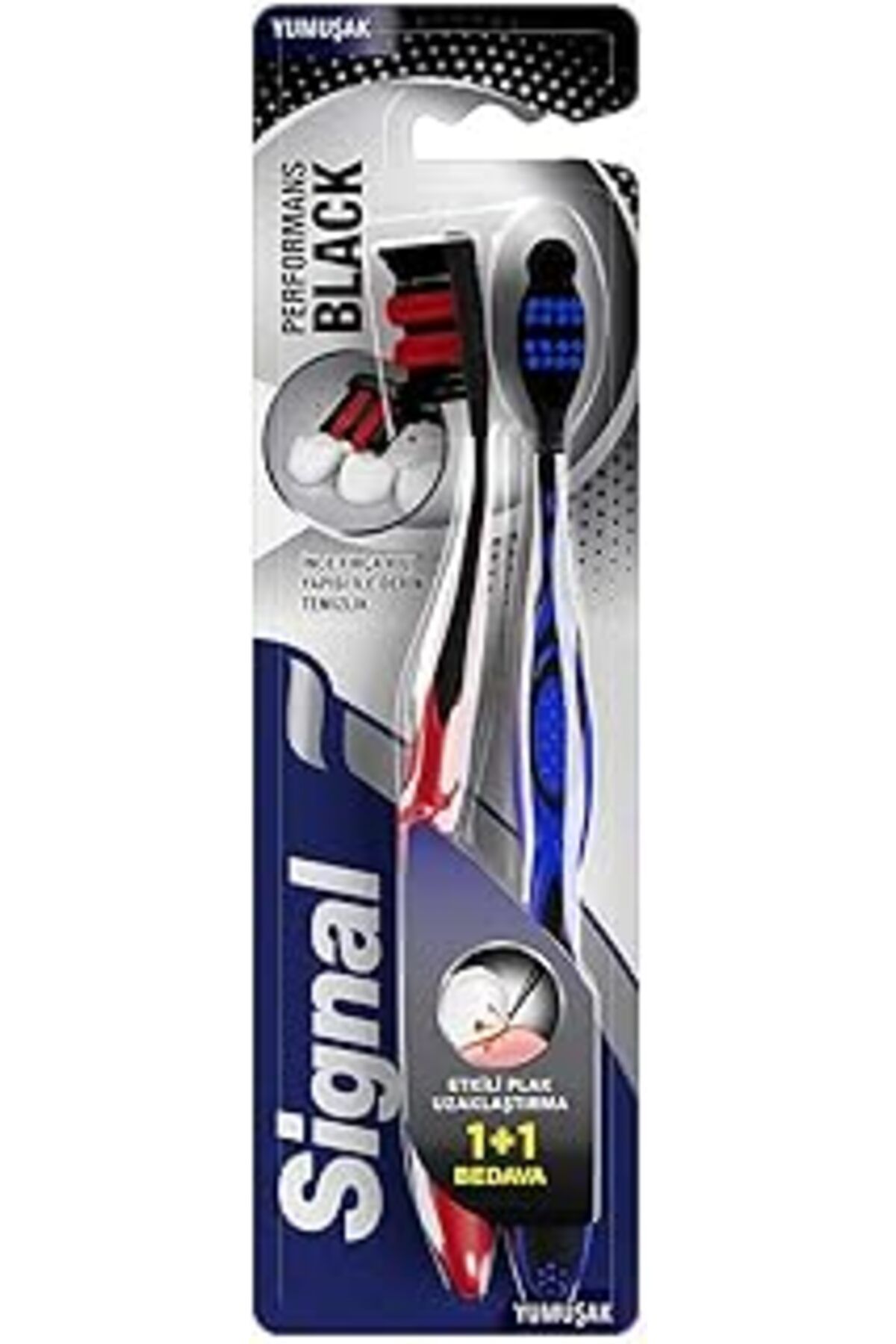Pazarcan Diş Fırçası Performance Black 2 Kat Yumuşak 31 Gr 1+1