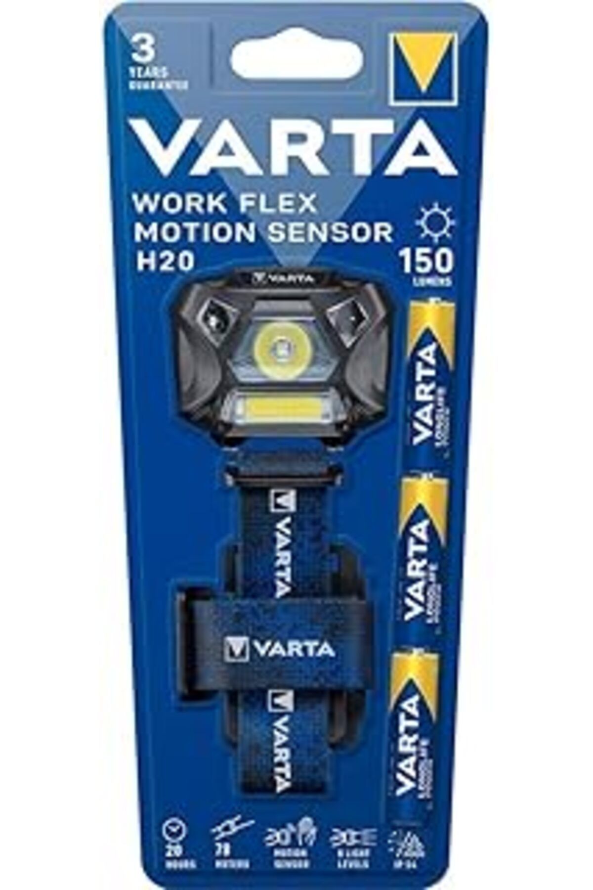 Mu Art Ahşap Work Flex Motionsensor H20(Kafa Feneri) (Hareket Sensörlü)