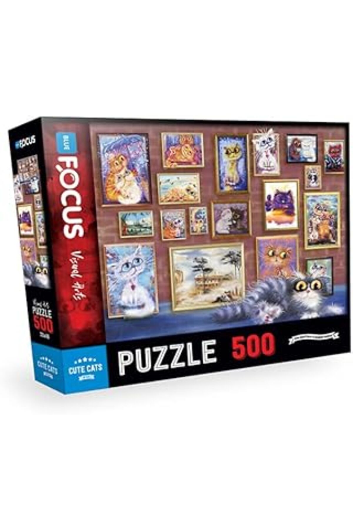 Pazarcan Blue Focus 500 Parça - Cute Cats (SEVİMLİ KEDİLER)