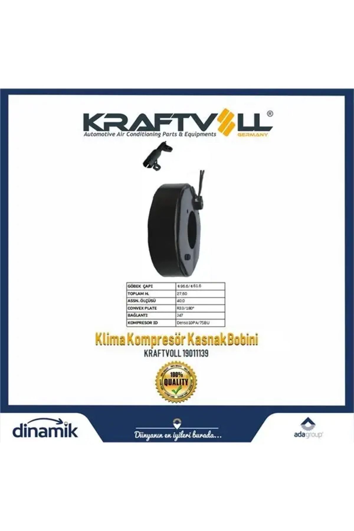 Kraftvoll KLIMA KOMPRESOR BOBINI MB/BMW DENSO 12V