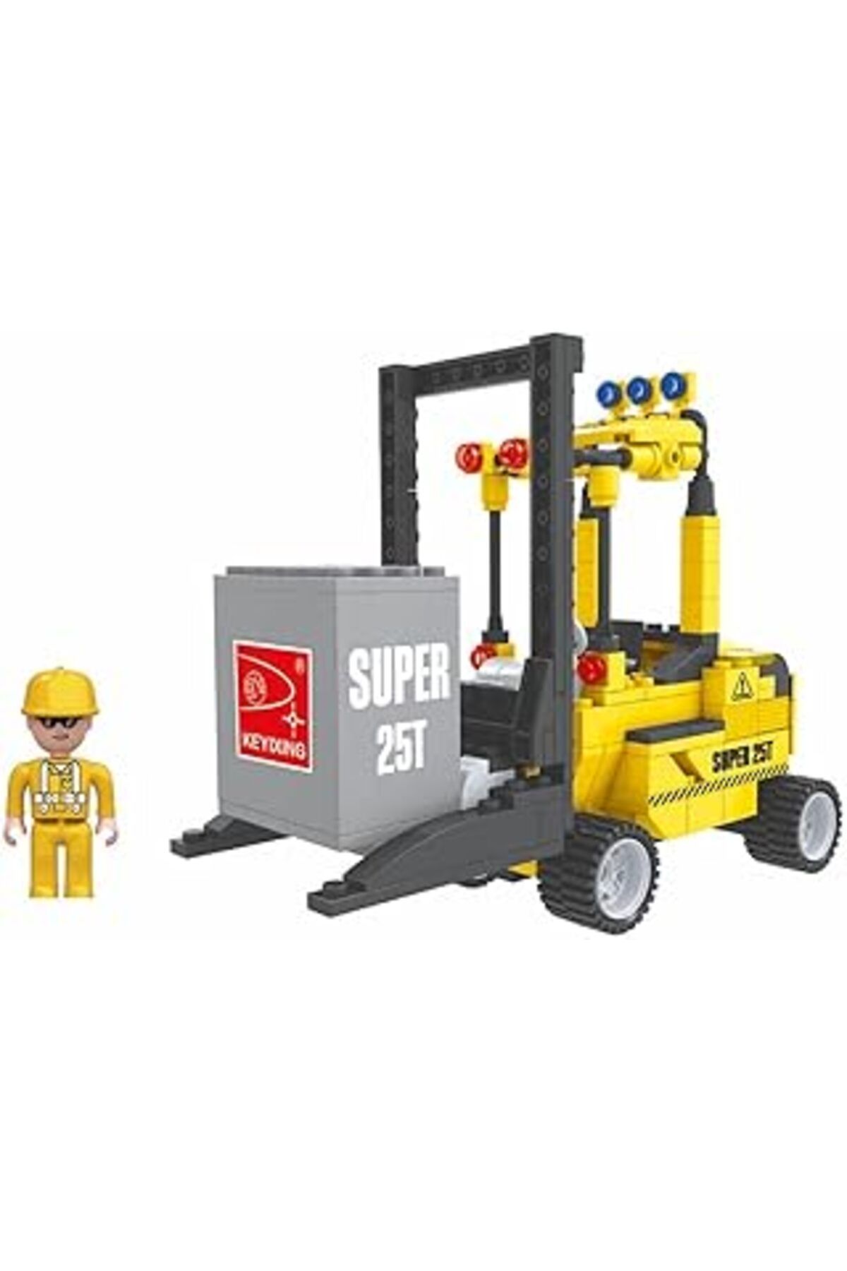 Qedii Construction Construction Set Forklift 1Fgr.195Prç.