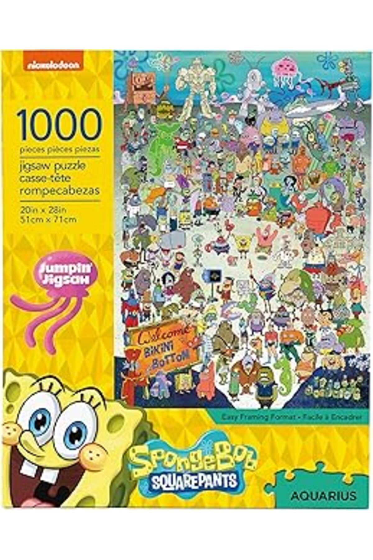 Karachil Aquarius Kova Burcu Sünger Bob Yapboz (1000 Parça Puzzle) - Resmen Lisanslı Sünger Mal Ve Koleksiyo