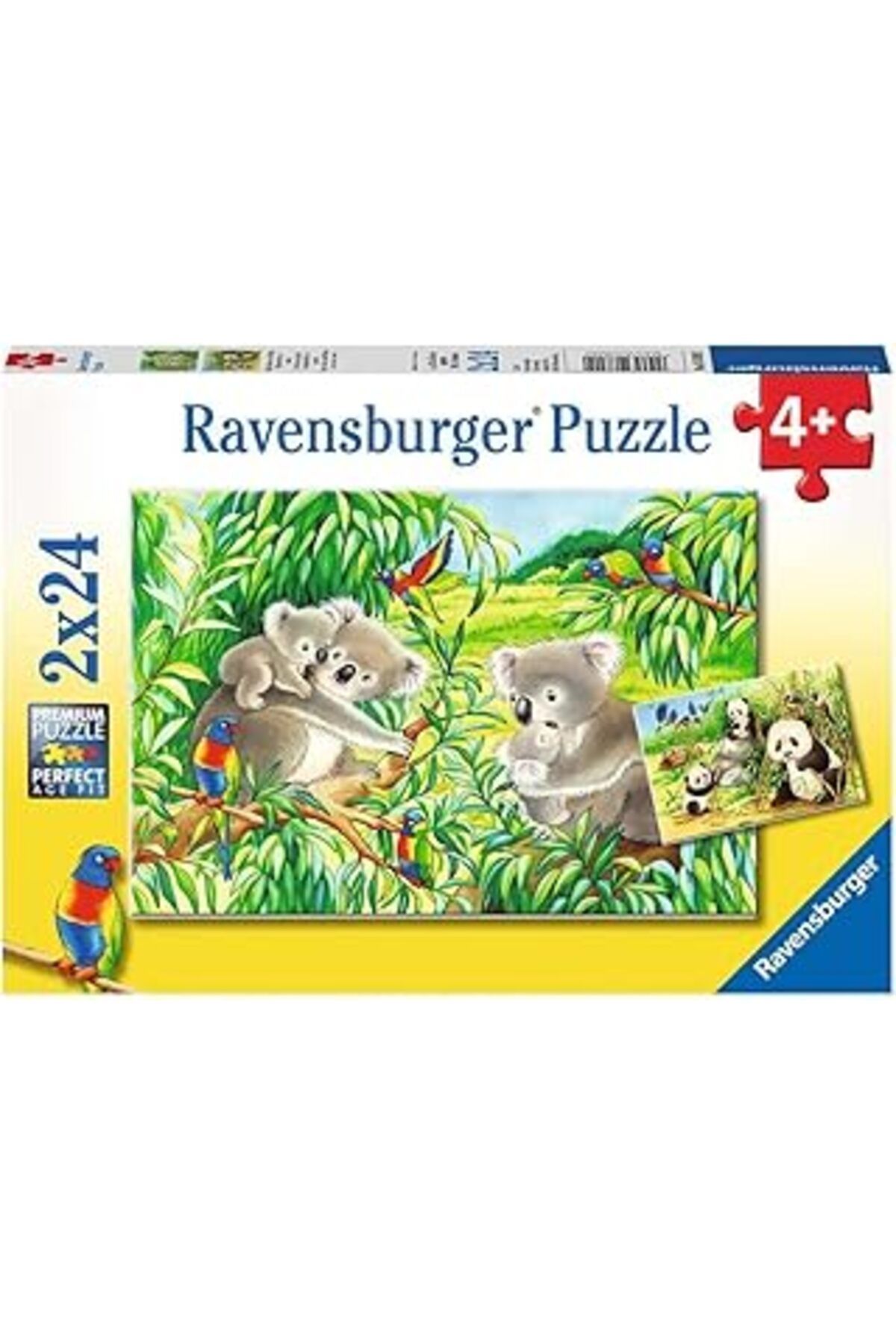Karachil Ravensburger - 2 X 24 Parça Puzzle Koalas Pandas (78202)