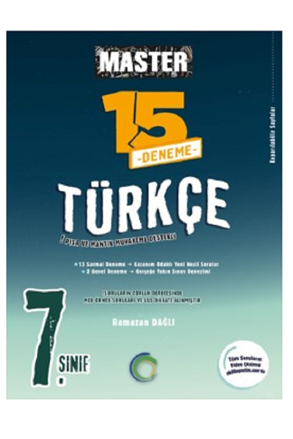 Evrensel İletişim Yayınları 7.Sınıf Okyanus Master Türkçe Deneme / 13 Sarmal 2 Genel Deneme / Yeni Nesil Sorular