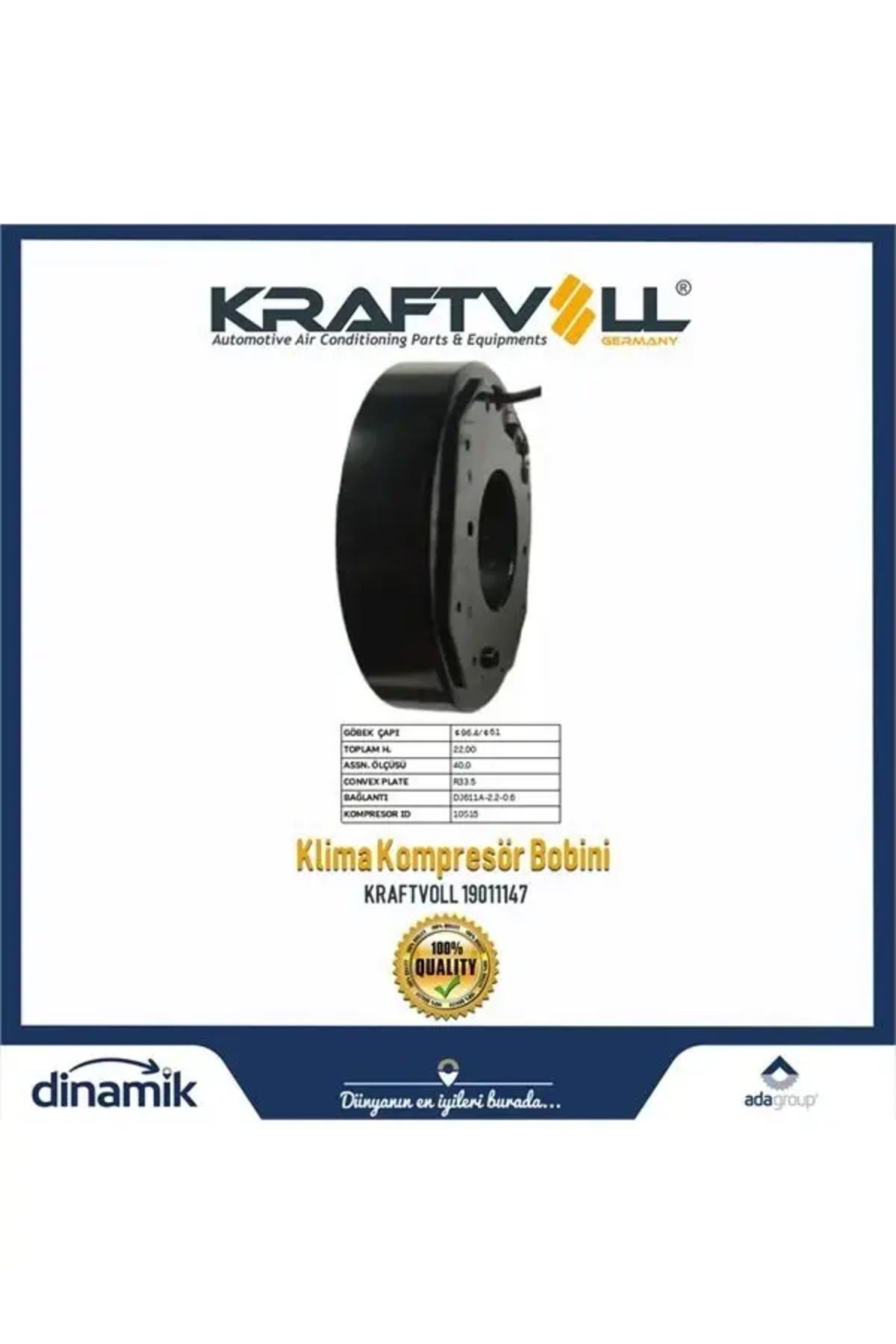 Kraftvoll KLIMA KOMPRESOR BOBINI AUDI A4-A5-A6-QASHQAI