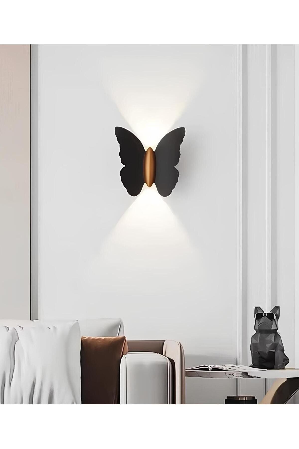 GlowX elektrik KELEBEK DUVAR APLİK DEKORATİF
