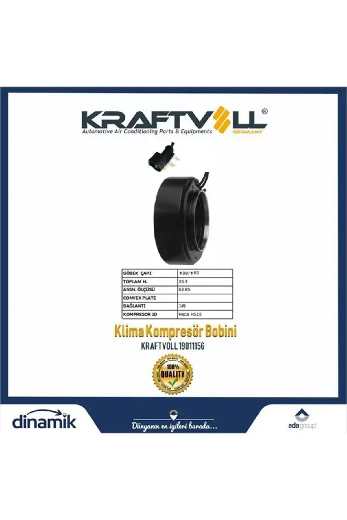 Kraftvoll KLIMA KOMPRESOR BOBINI FORD MAVERICK 2.3 16V 04