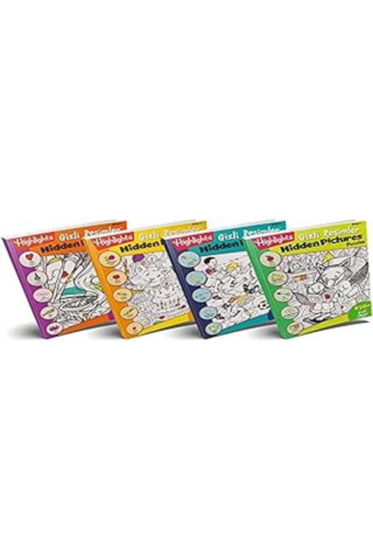 Karachil Highlights Hidden Pictures Puzzles (Gizli Resimler) 4'Lü Set
