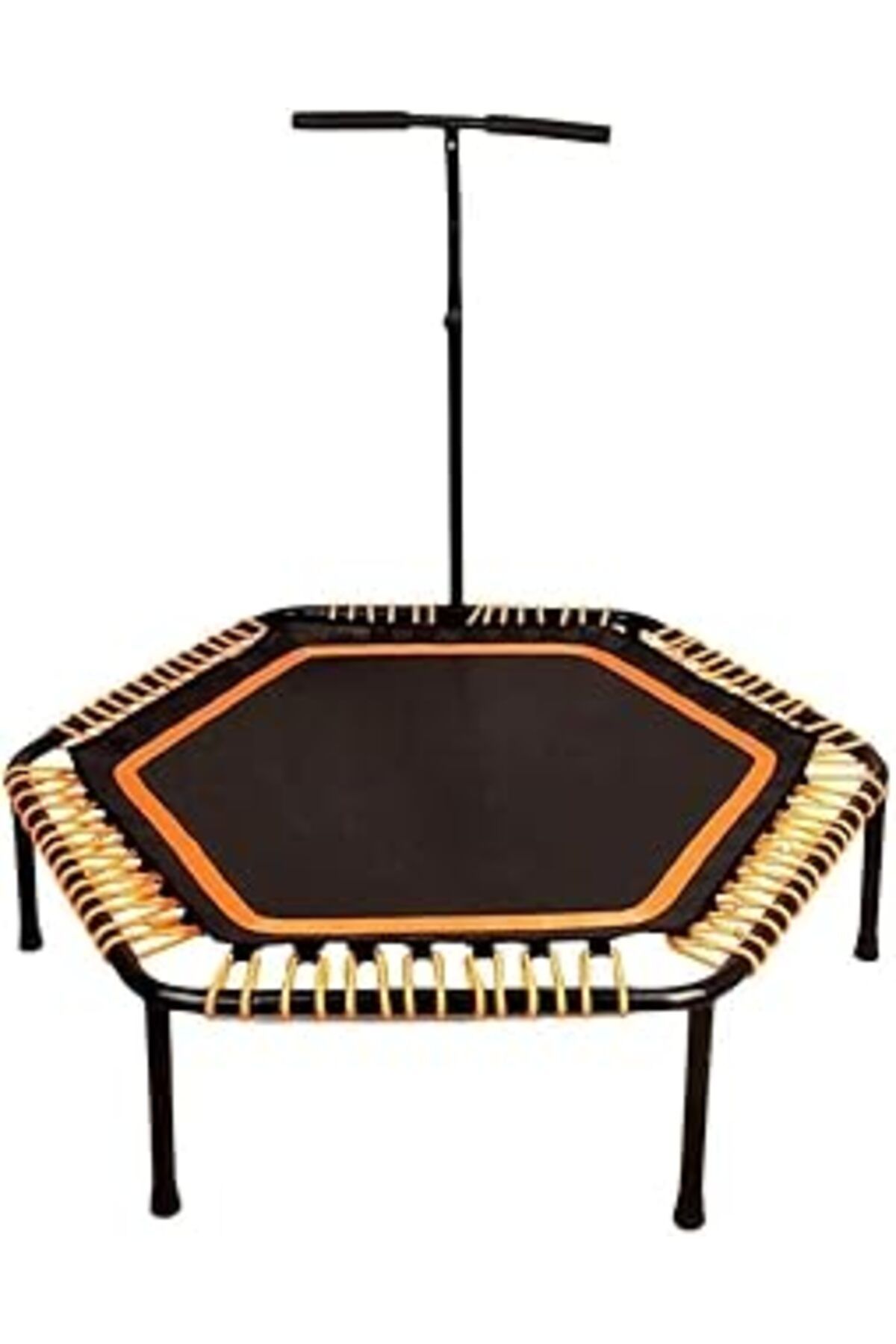 Mu Art Ahşap 135 Cm Altıgen Step Trambolin Siyah - Turuncu Cks-65