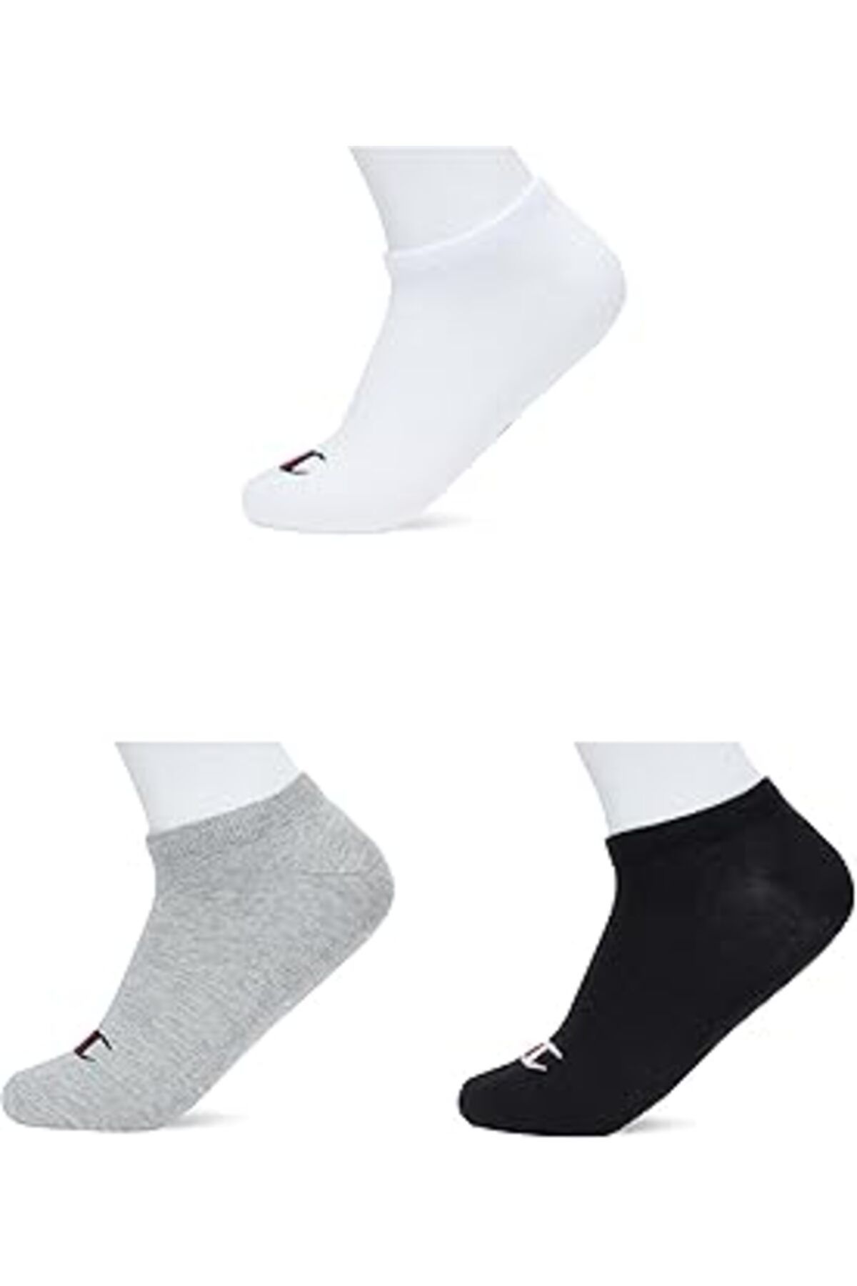 TBSProjects Champion 3'Lü Paket Sneaker Çorap, Unisex Yetişkin
