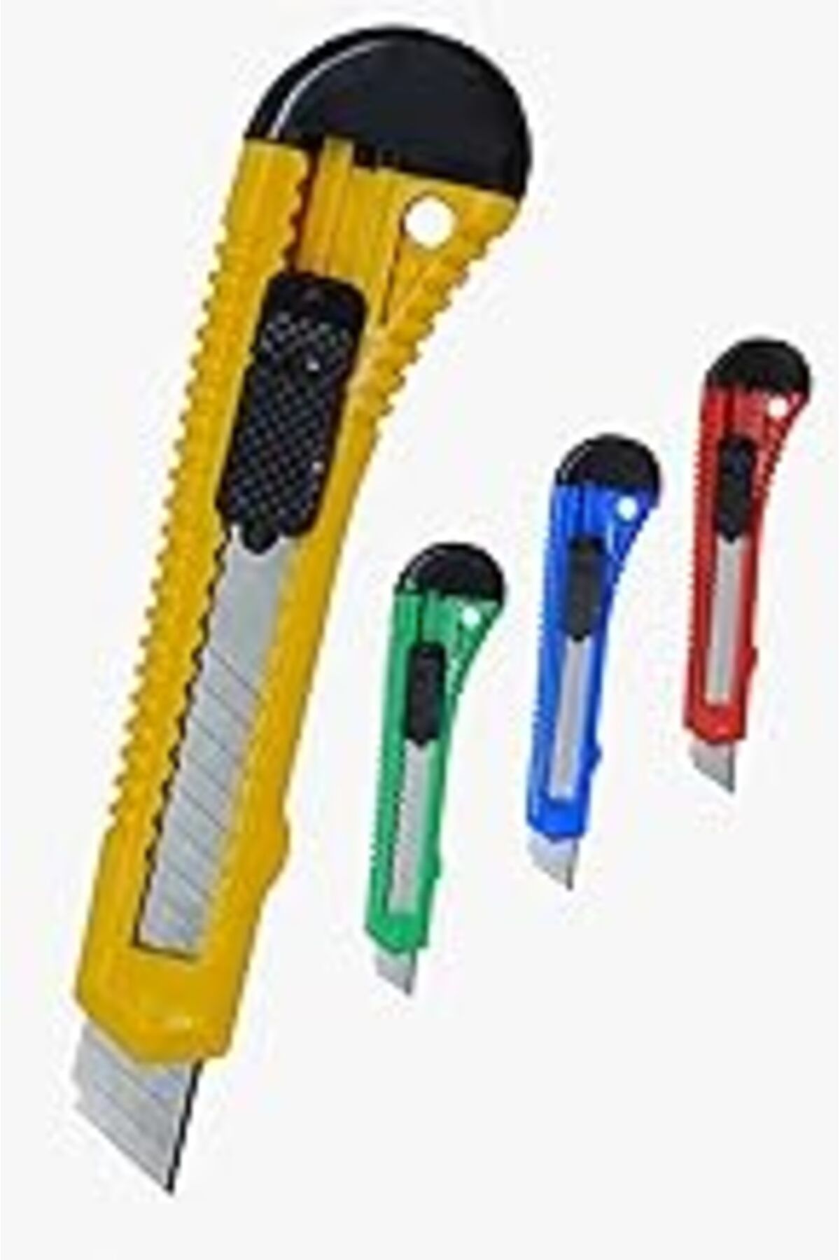 Karachil Mobee Plastik Solid Siyah Plastik Saplı Metal Maket Bıçağı 1410