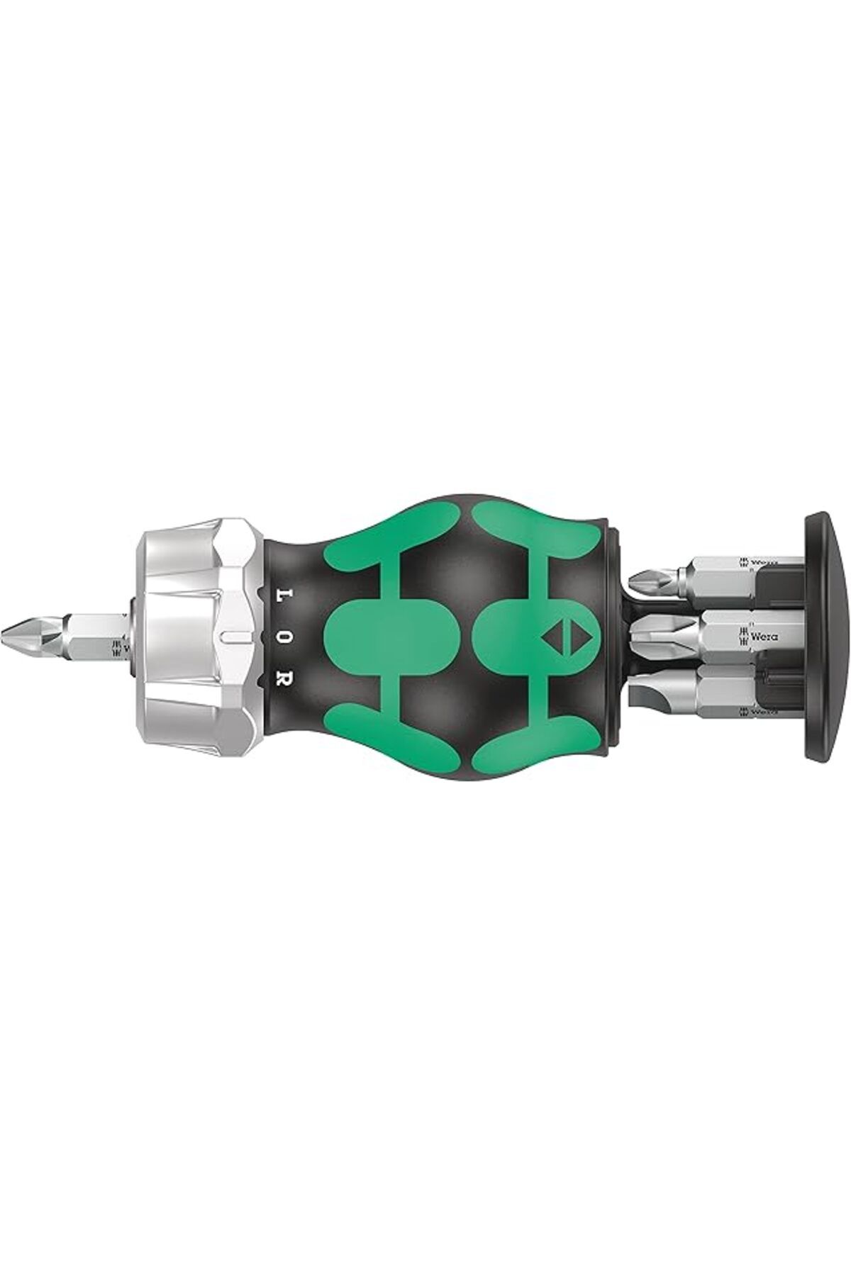 TBSProjects Wera 05008885001 Kraftform Kompakt Stubby Magazin Ra 3, Cırcırlı Kısa Tornavida, Uç Hazneli, 6 Parç