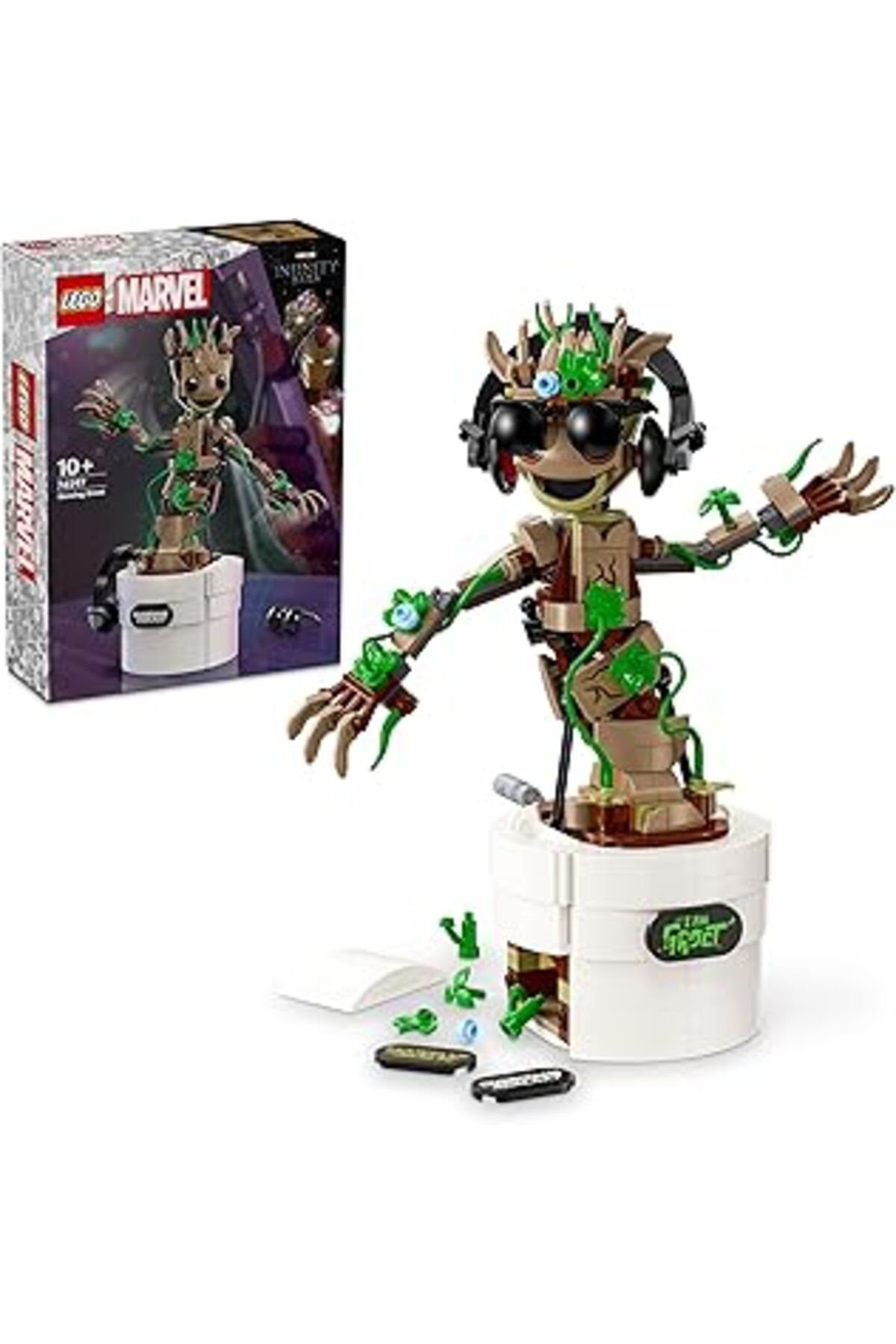 Qedii Lego | Marvel Dans Eden Groot 76297 – 10 Yaş Ve Üzeri Süper Kahraman Severler Için Hareketli Galaks