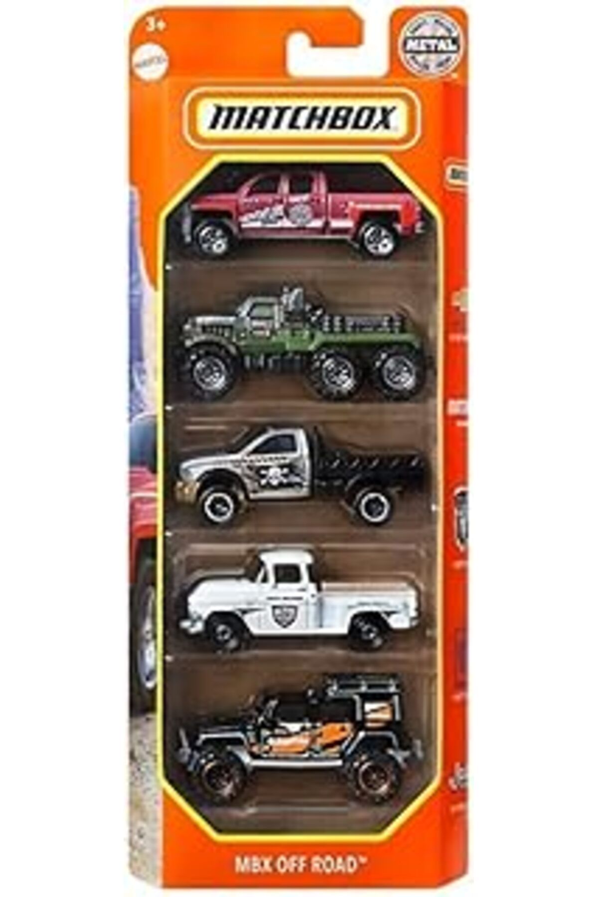Pazarcan Matchbox 5'li Araba Seti Mbx Off Road C1817-hfh10
