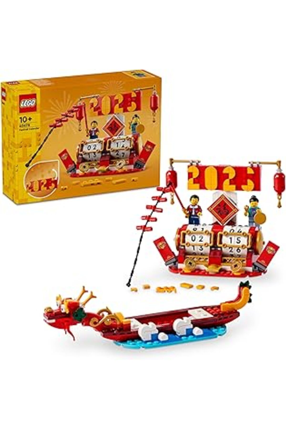 Qedii Lego 2'Si 1 Arada Festival Takvimi Seti 40678, Kız Ve Erkek Çocuklar İçin Oyuncak Set, Doğum Günü H