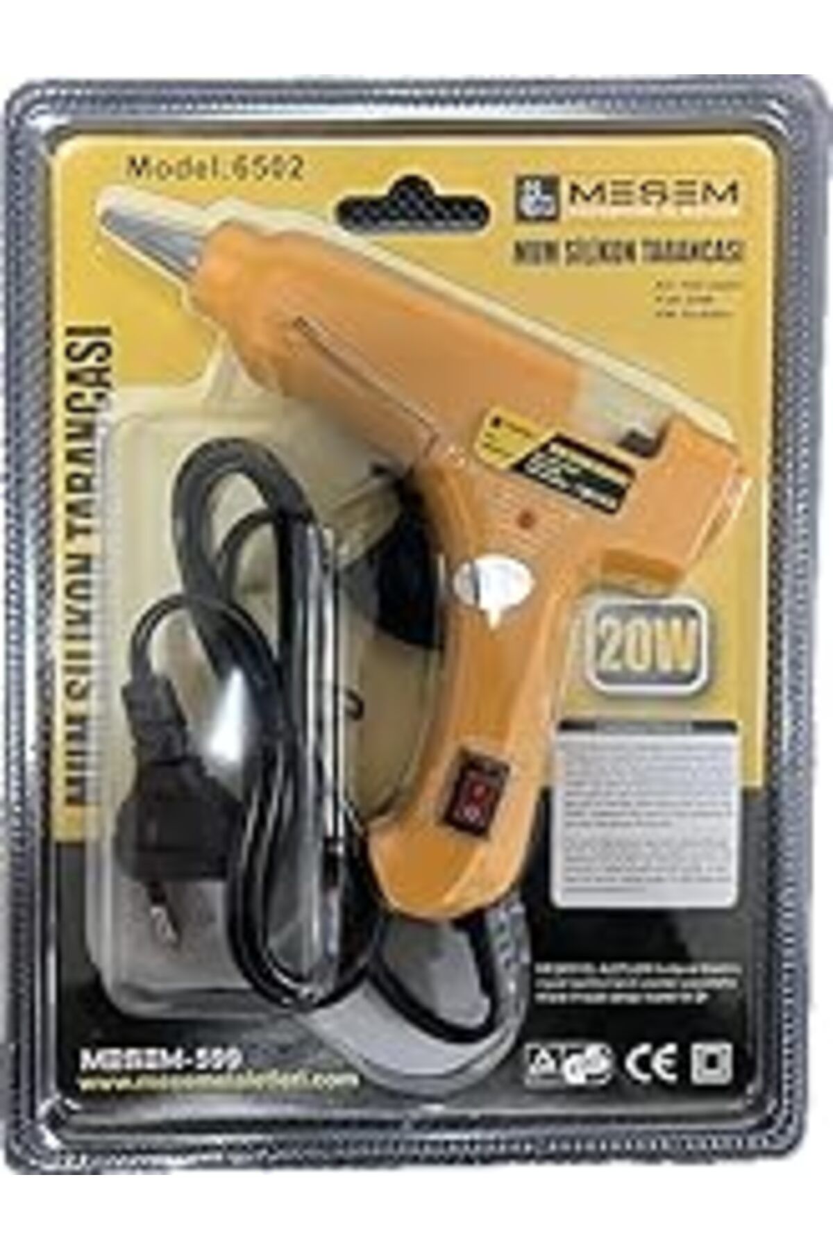 Karachil Meşem | Sıcak Silikon Tabancası, İnce Boy Mum Silikon Için Silikon Tabancası (20 Watt)