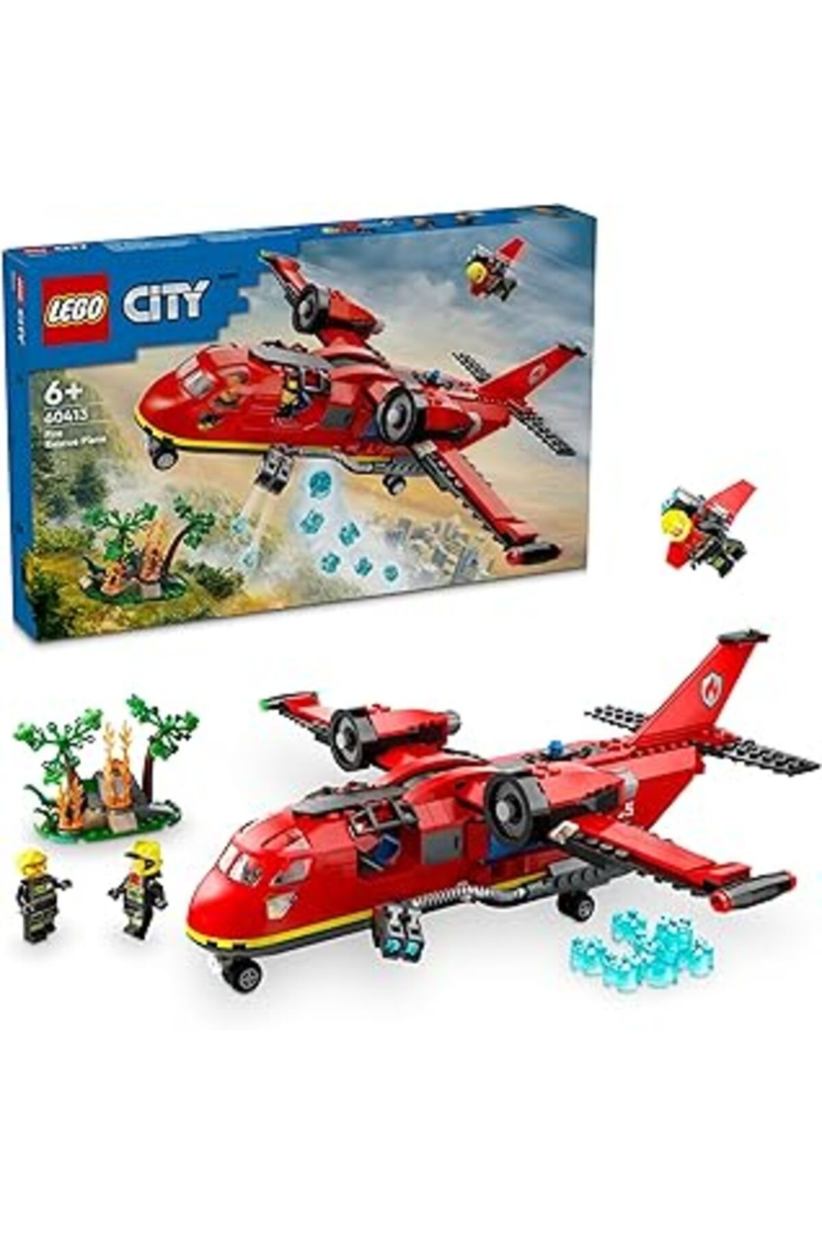 Qedii Lego City Itfaiye Kurtarma Uçağı 60413-6 Yaş Ve Üzeri Yaratıcı Oyunları Seven Kız Ve Erkek Çocuklar