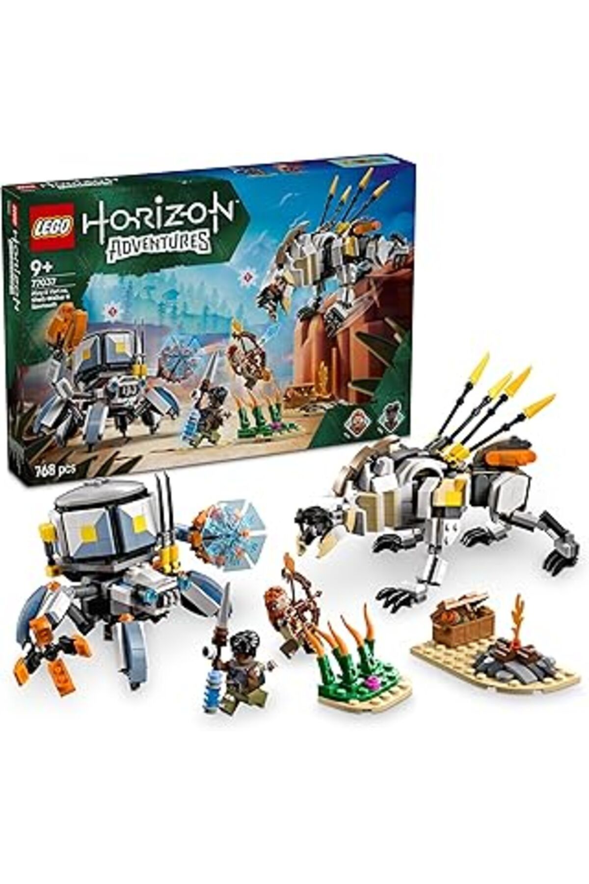 Mu Art Ahşap Lego Horizon Adventures Aloy Ve Varl, Metalkabuk Ve Hızardiş’e Karşı 77037-9 Yaş Ve Üzeri Çocuklar