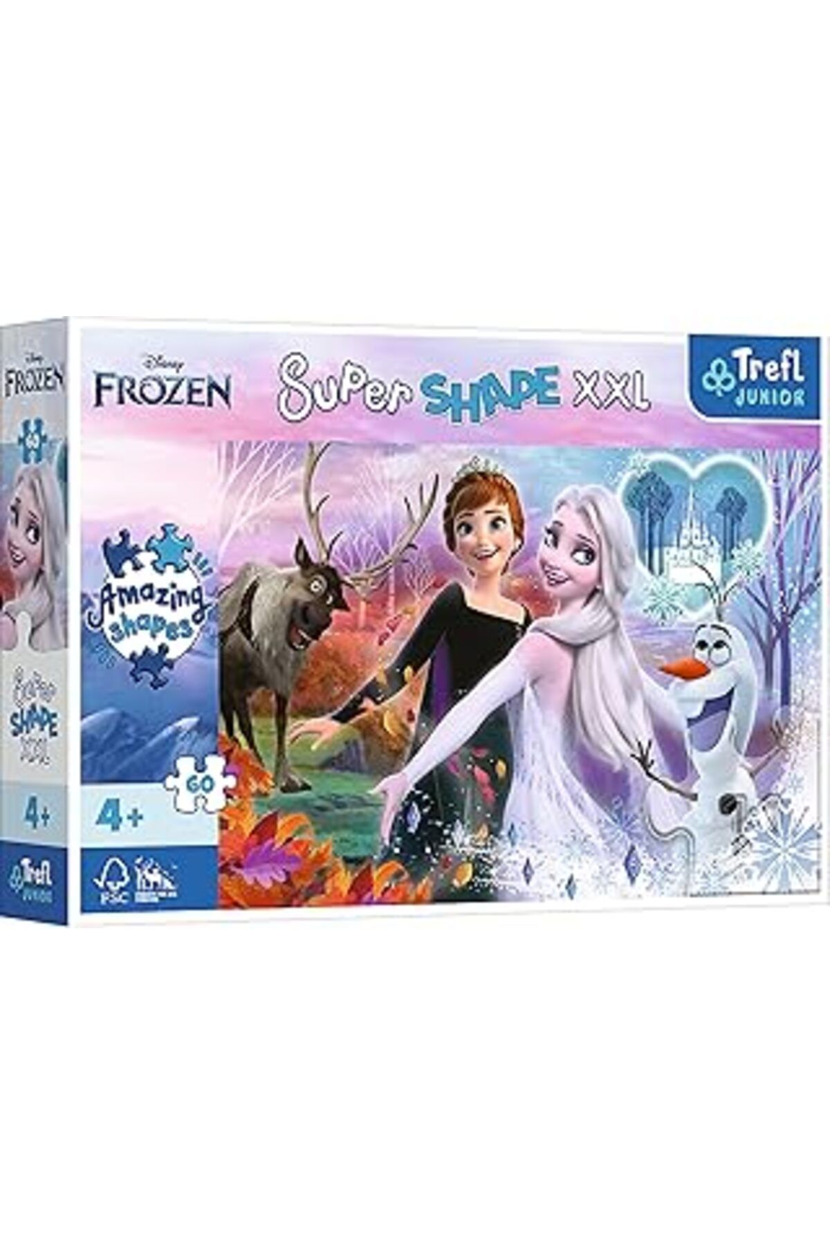 Karachil Trefl 50010 60 Xxl Super Shape Çılgın Şekil Yapbozlar, Büyük Parçalar, Renkli Yapbozlar, Masal Kara