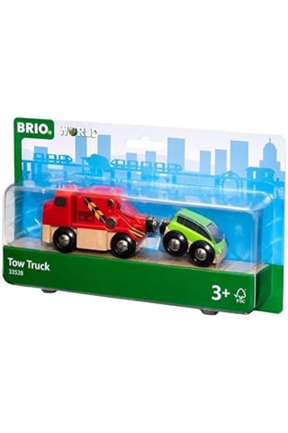 NETWORK ART Brio World 33528 – Abschleppwagen Auto