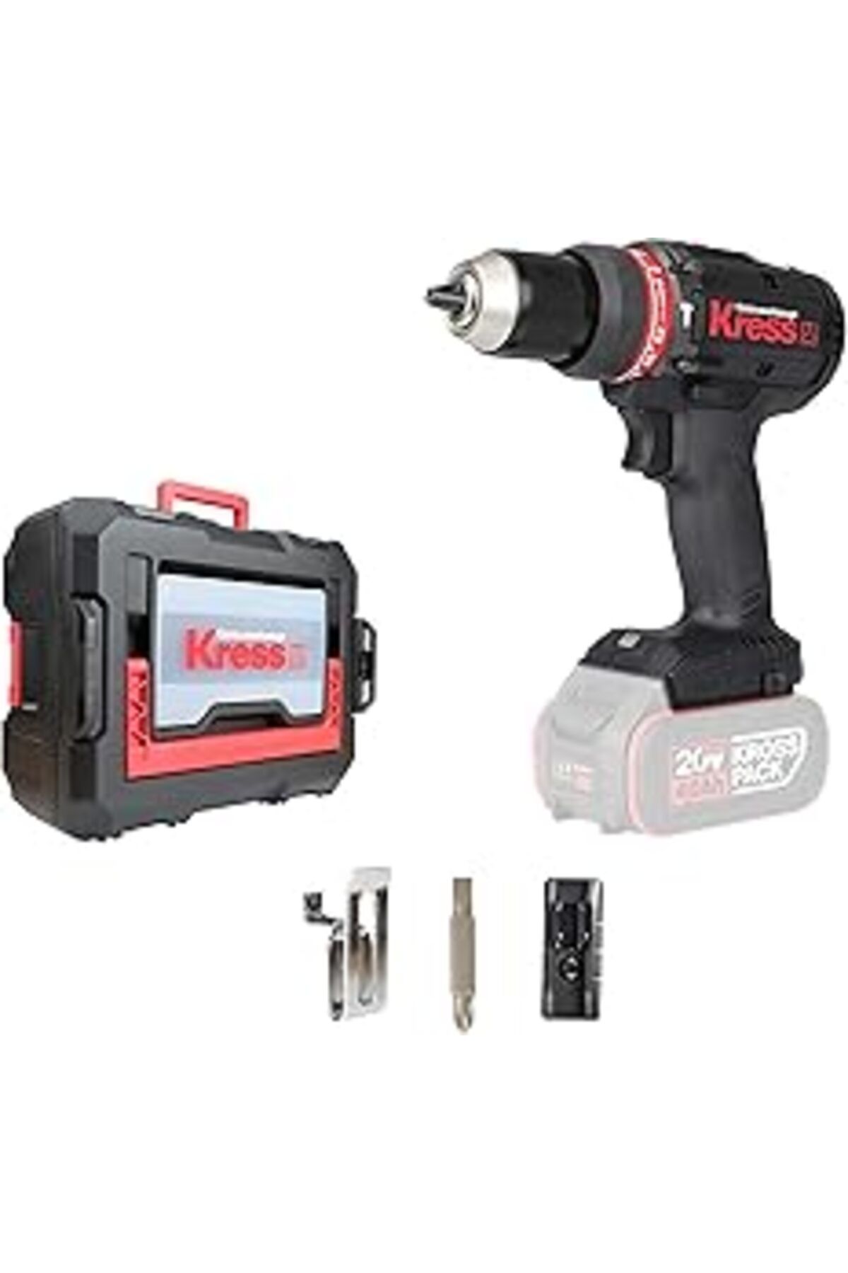 Pazarcan Kress Kuc31.91 20Volt Kömürsüz Profesyonel Şarjlı Darbeli Matkap (Akü Dahil Değildir)