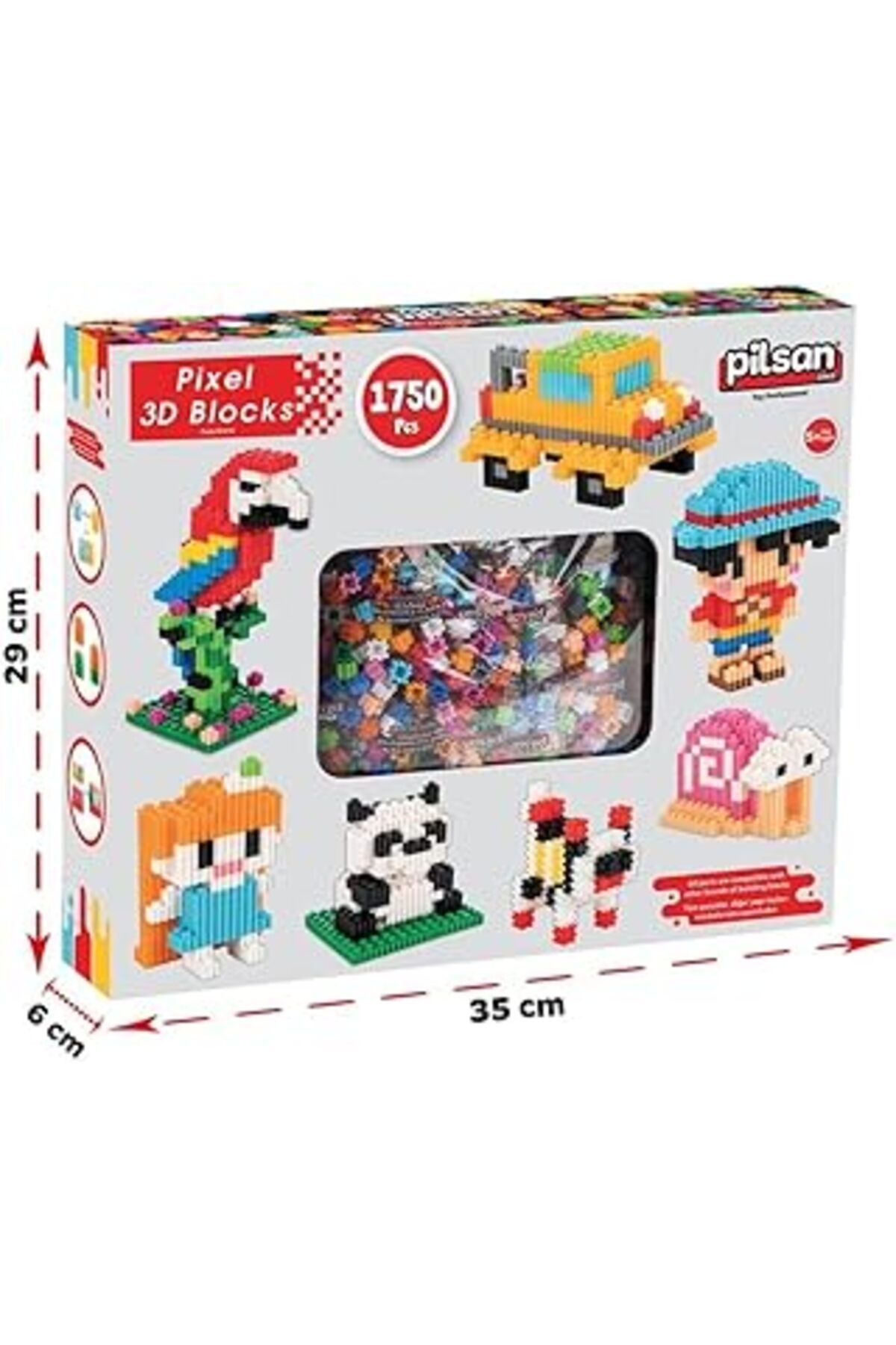 Mu Art Ahşap Pixel 3D Bloklar