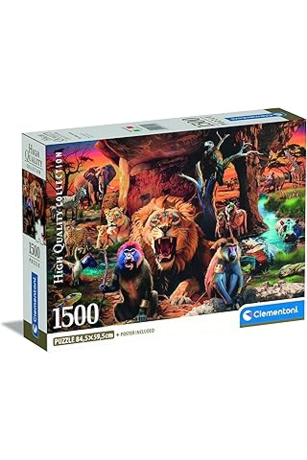 Pazarcan 1500 Parça Yüksek Kaliteli Koleksiyon Puzzle The Tribal Society (Compact Box)