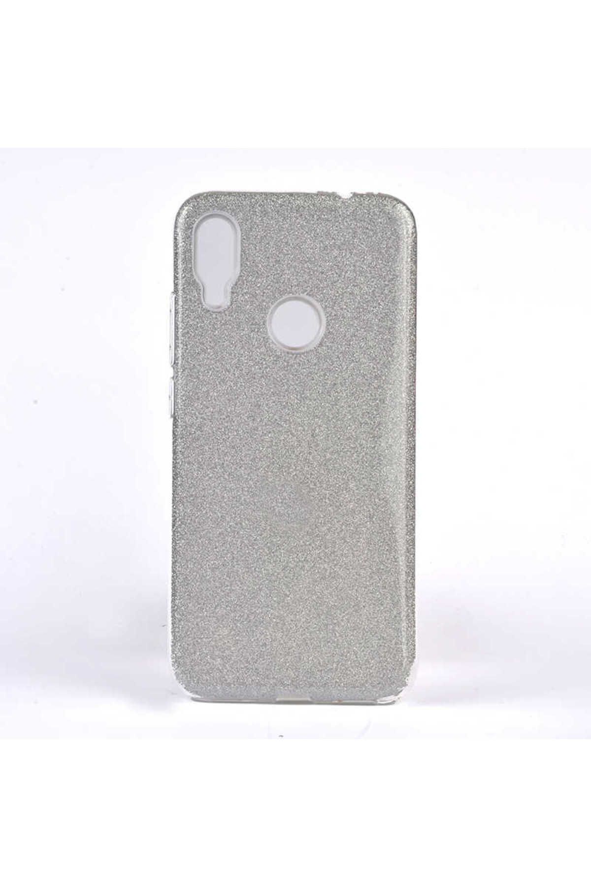 halkhouse Xiaomi Redmi Note 7 Kılıf Renkli Simli Parlak Şık Sert Kadın Kapak Shining Silikon