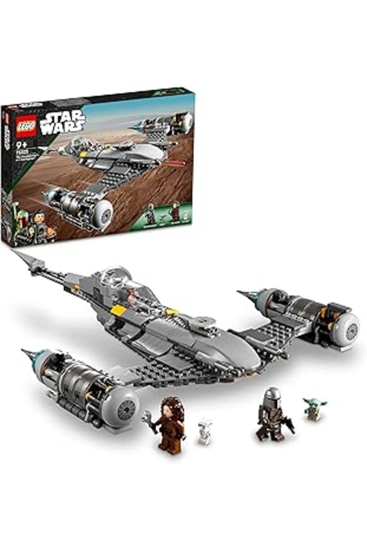 Mu Art Ahşap Lego® Star Wars: Boba Fett’In Kitabı Mandalorian’In N-1 Starfighter™’I 75325-9 Yaş Ve Üzeri Çocukla