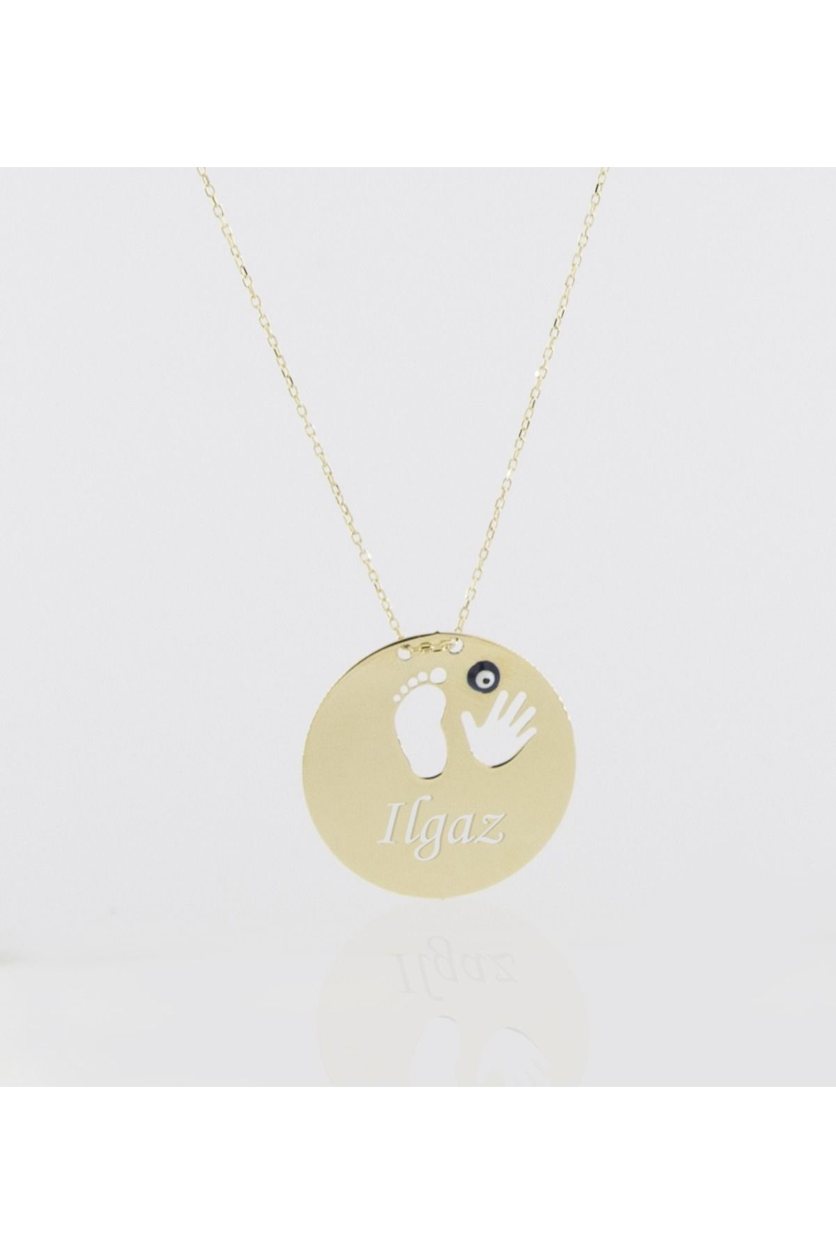 Papatya Silver 925 ayar papatya silver isimli plaka kolye<rose,gold,rodaj>